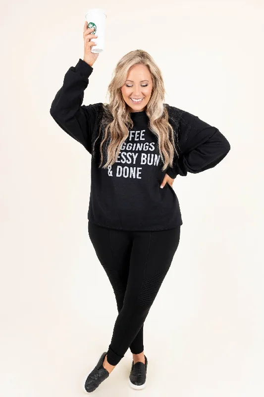 My Favorite Routine Sweatshirt, Black