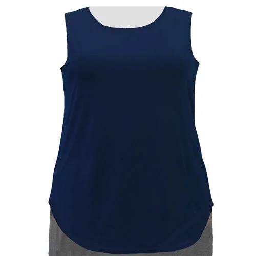 Navy Tank Top Women's Plus Size Tank Top