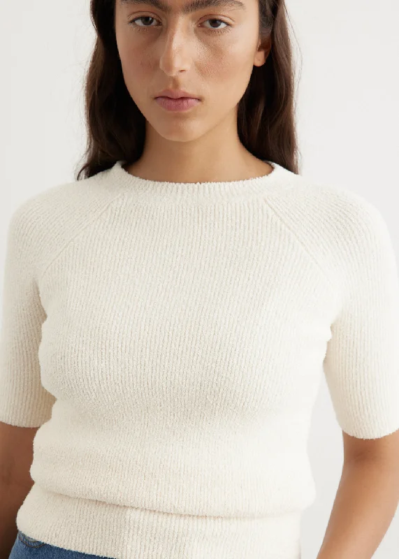 Raglan-Sleeve Terry Knit