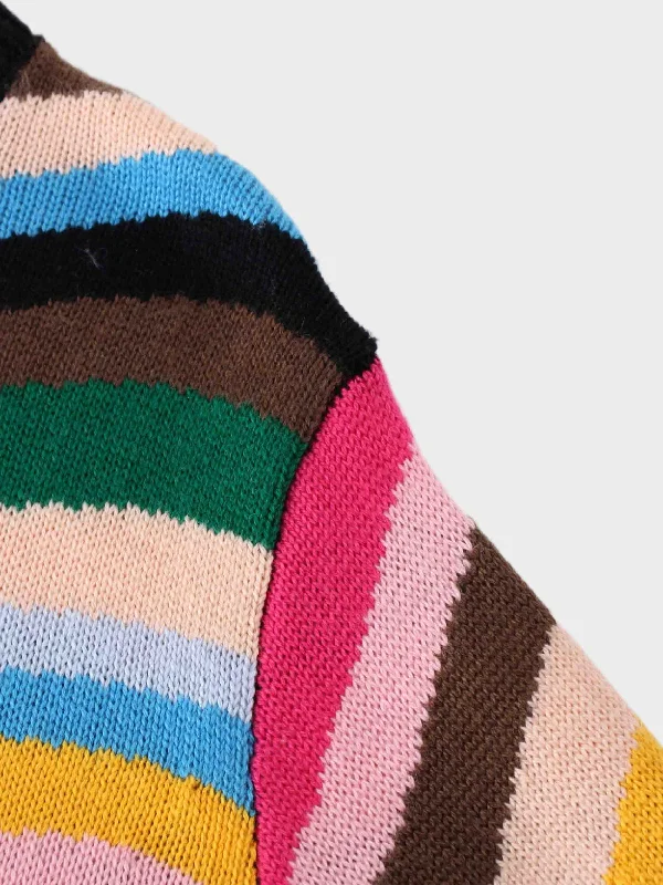 Rainbow Stripe Sweater-Multi