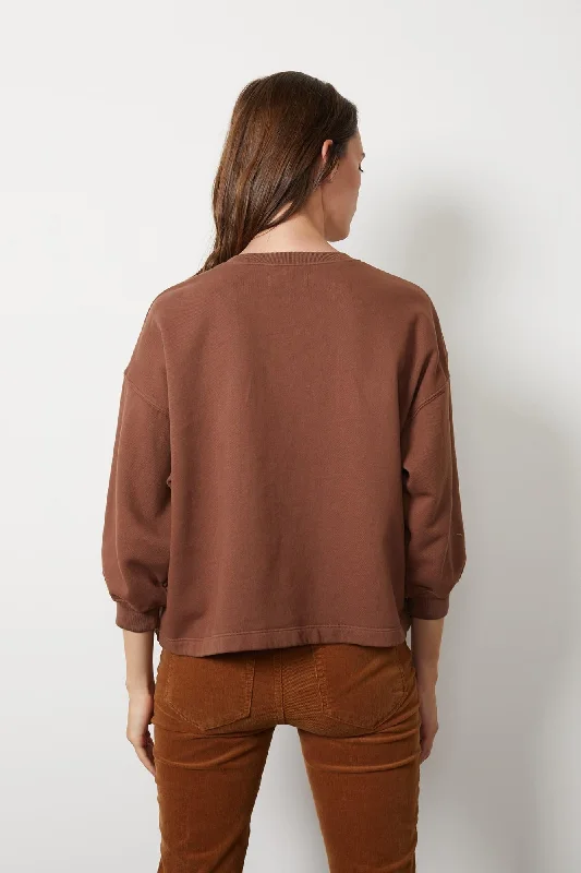 Sarah 3/4 Sleeve Sweatshirt (Tiki)