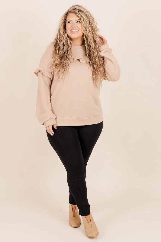 Toffee Kisses Pullover, Taupe