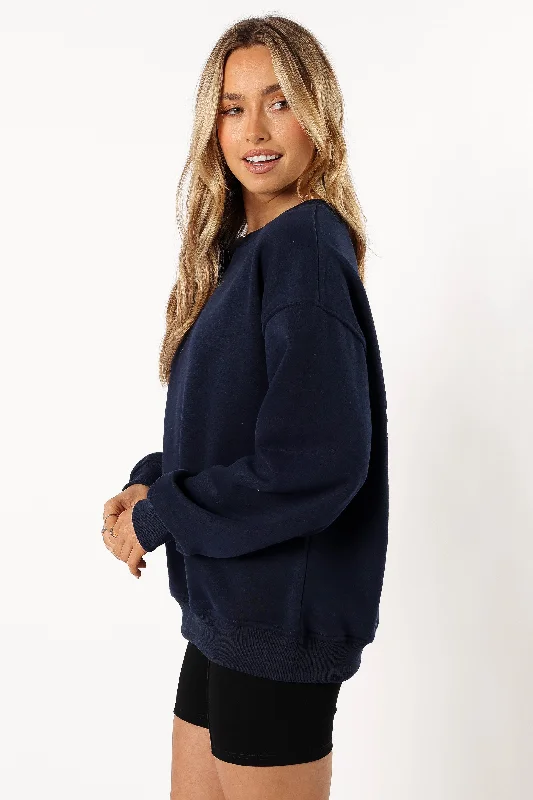 Wrenley Be Kind Sweatshirt - Navy